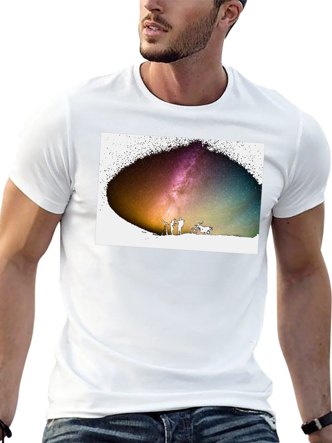 Cosmic Explorers T-Shirt - Stargazing Adventure Tee