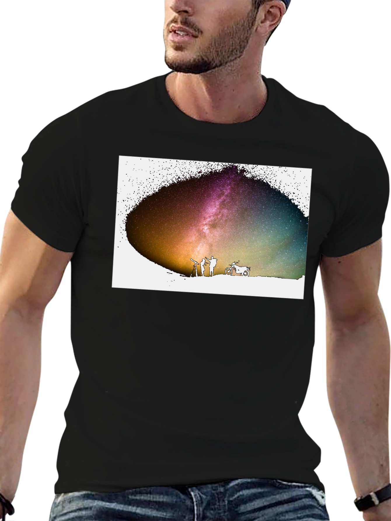 Cosmic Explorers T-Shirt - Stargazing Adventure Tee