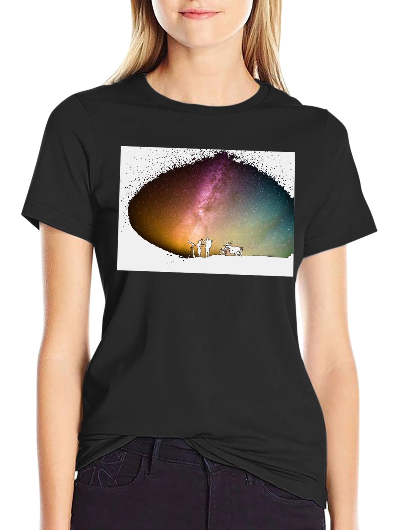 Cosmic Explorers T-Shirt - Stargazing Adventure Tee