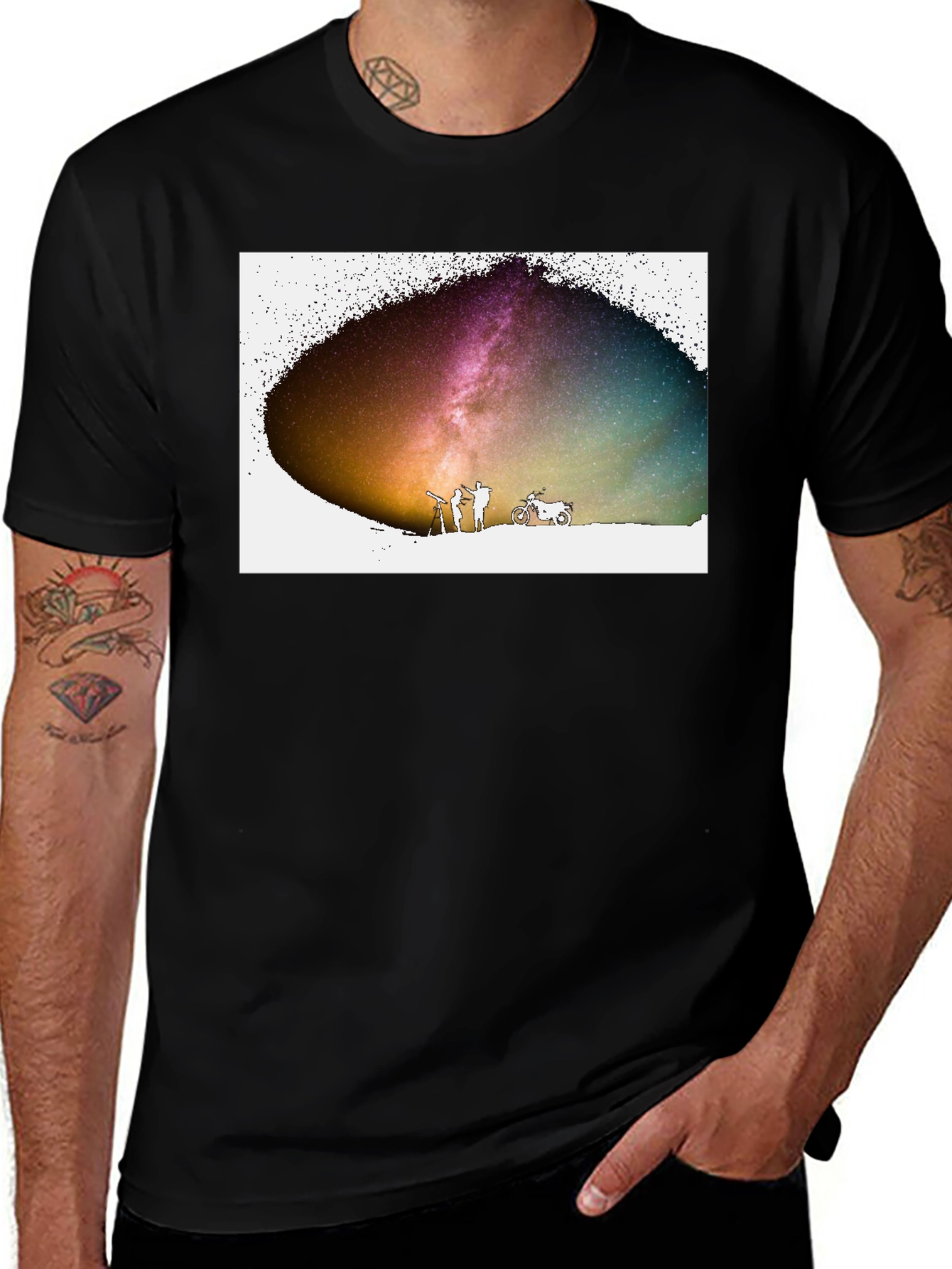 Cosmic Explorers T-Shirt - Stargazing Adventure Tee