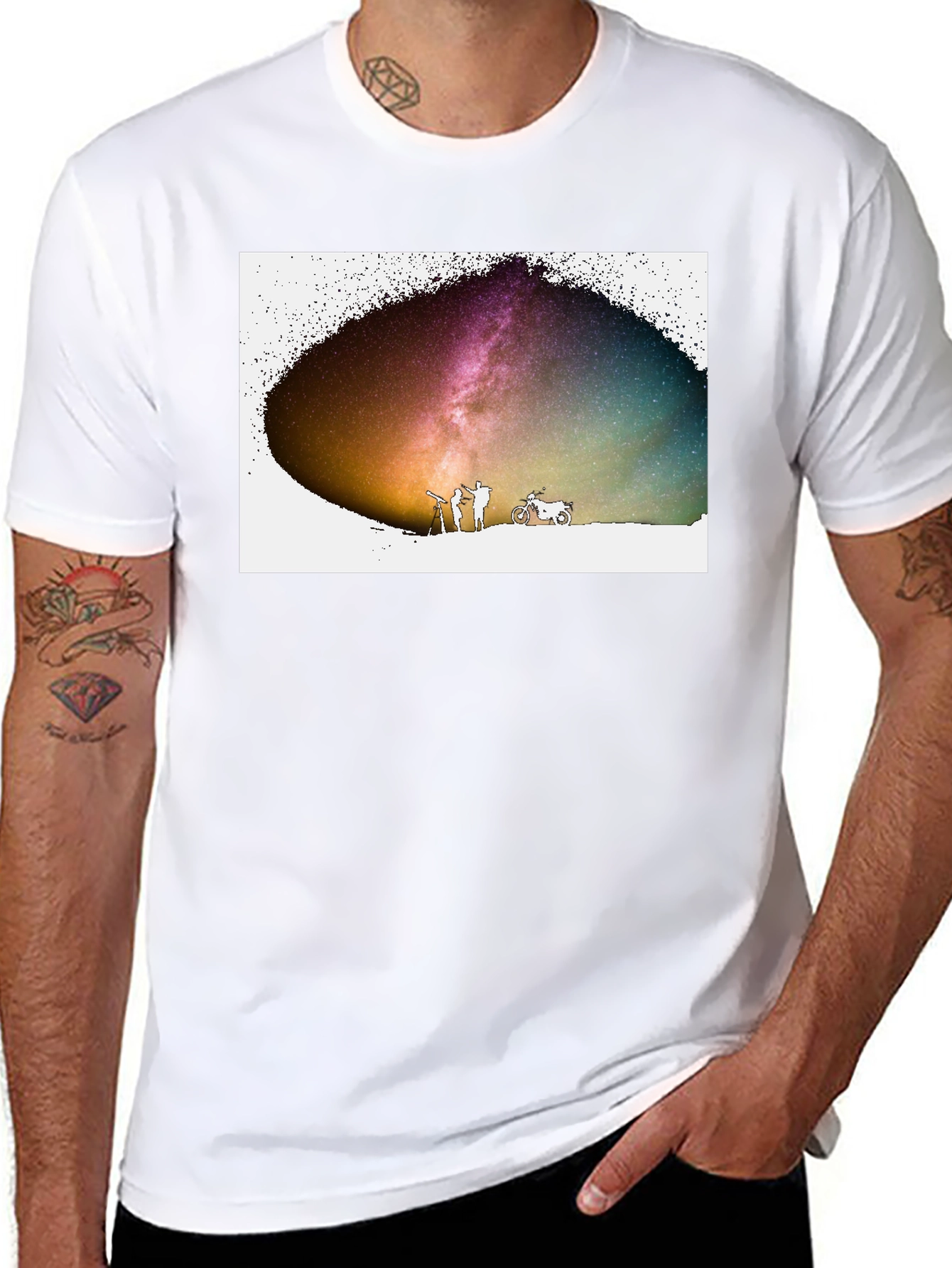 Cosmic Explorers T-Shirt - Stargazing Adventure Tee