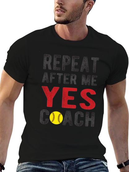 Yes Coach Softball T-Shirt