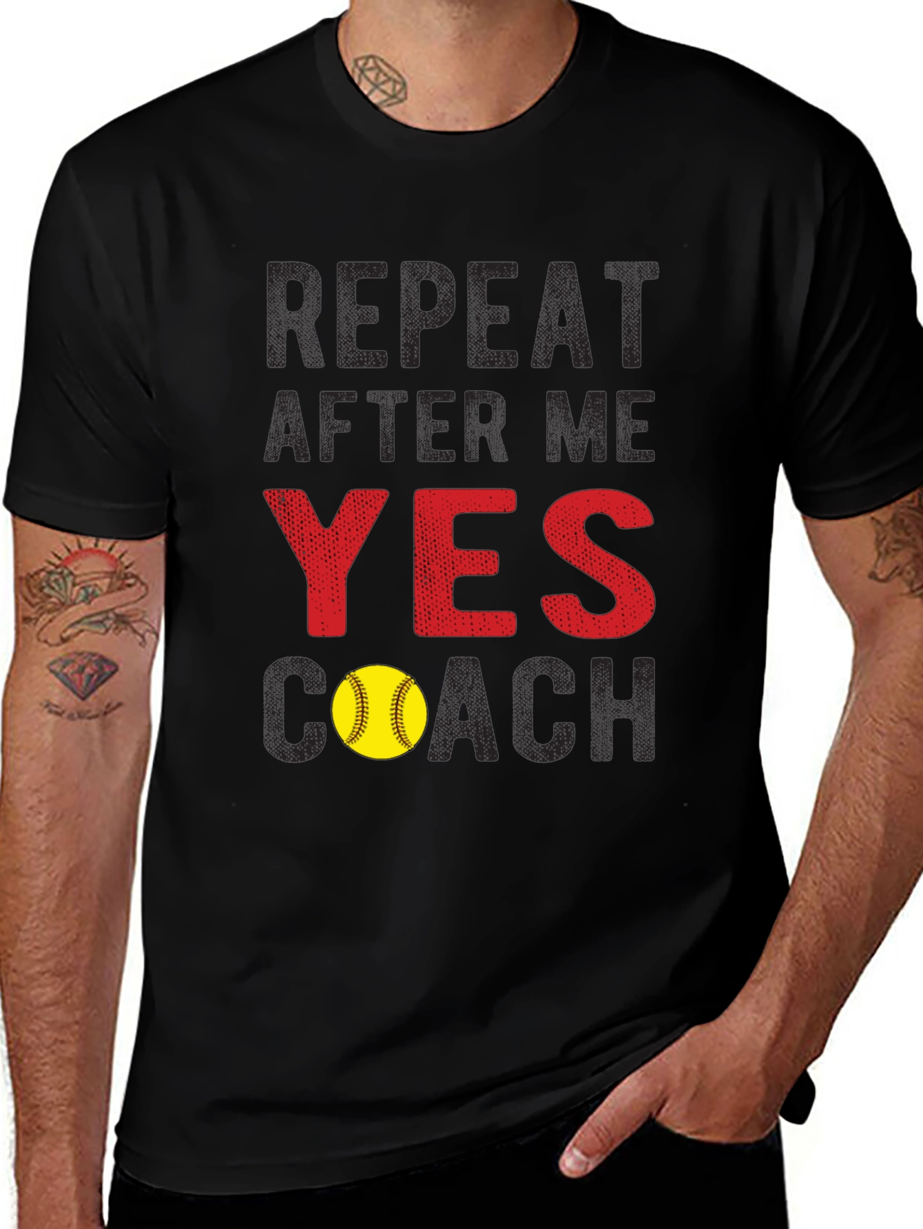 Yes Coach Softball T-Shirt