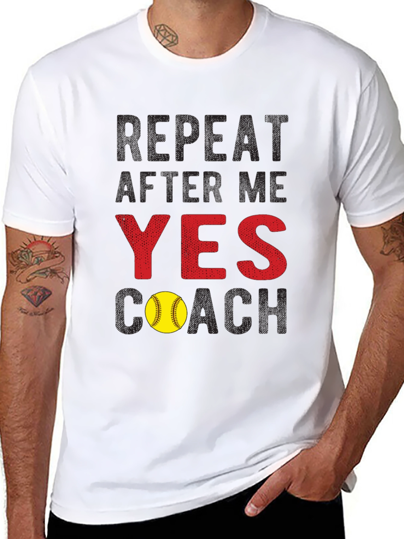 Yes Coach Softball T-Shirt