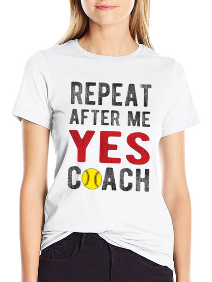 Yes Coach Softball T-Shirt