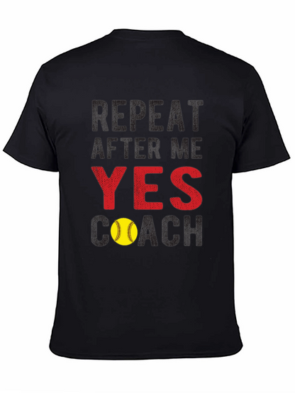 Yes Coach Softball T-Shirt