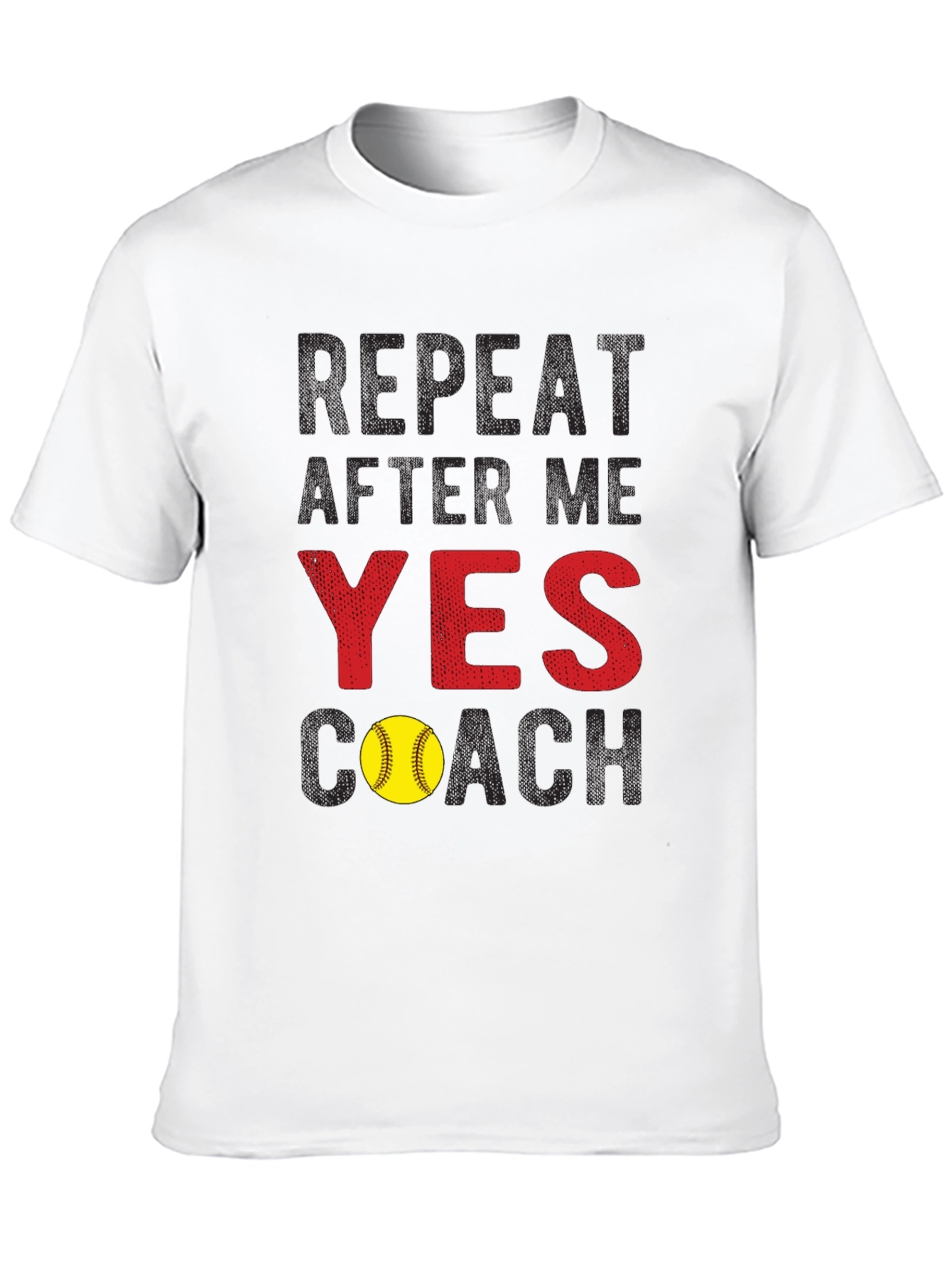 Yes Coach Softball T-Shirt
