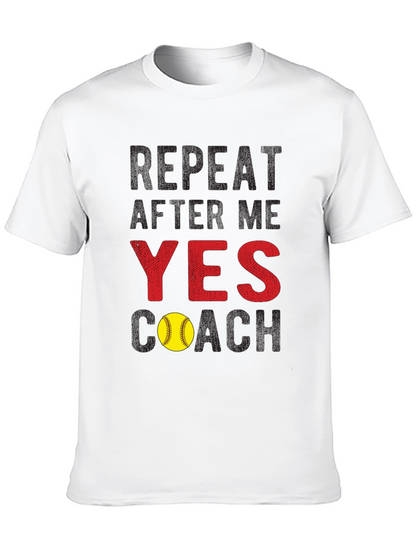 Yes Coach Softball T-Shirt