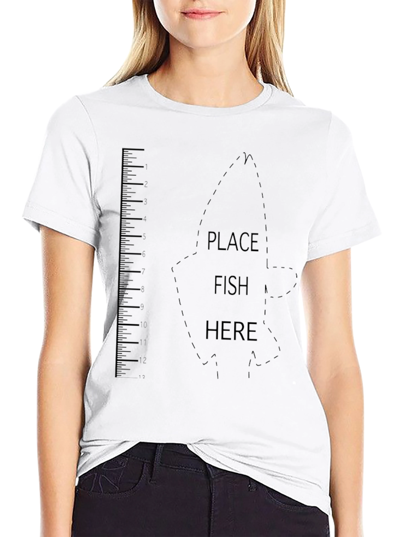 Fish Ruler Graphic T-Shirt