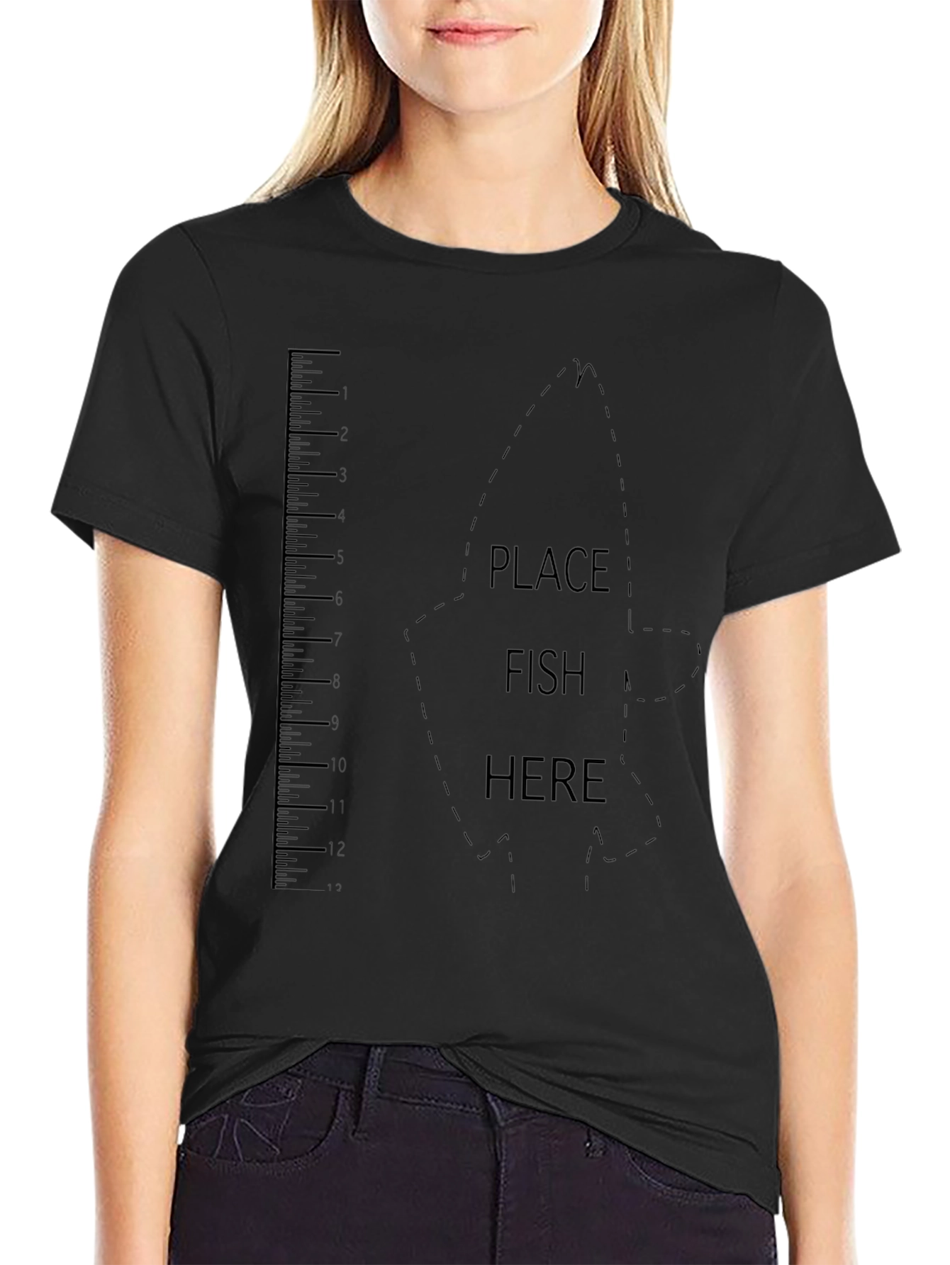 Fish Ruler Graphic T-Shirt