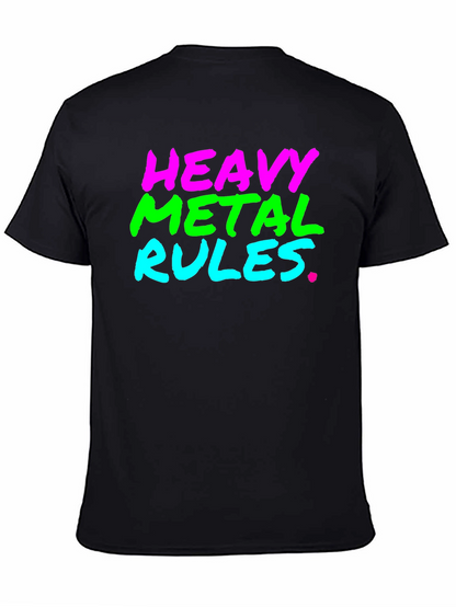 Heavy Metal Rules Black T-Shirt