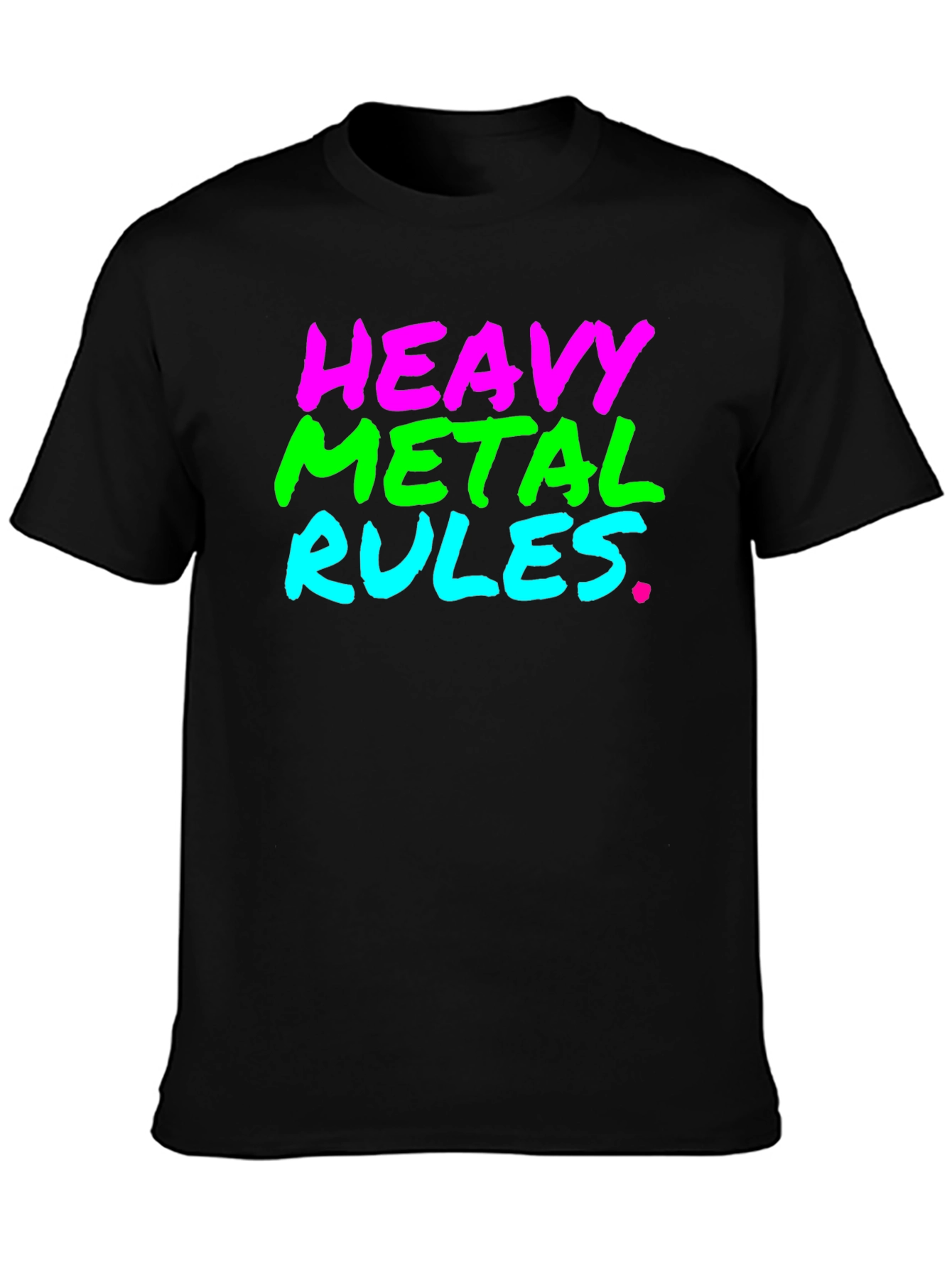 Heavy Metal Rules Black T-Shirt