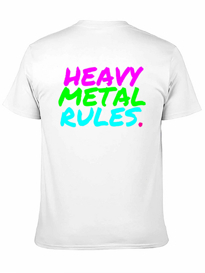 Heavy Metal Rules Black T-Shirt