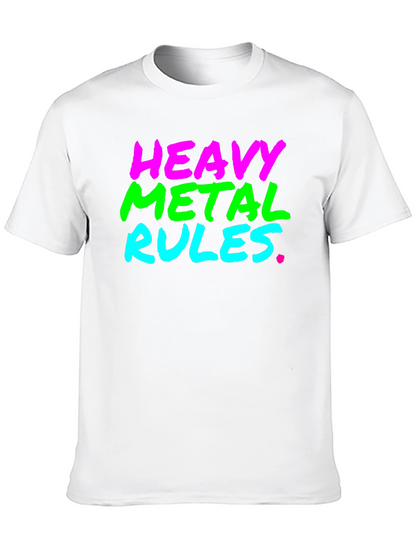 Heavy Metal Rules Black T-Shirt
