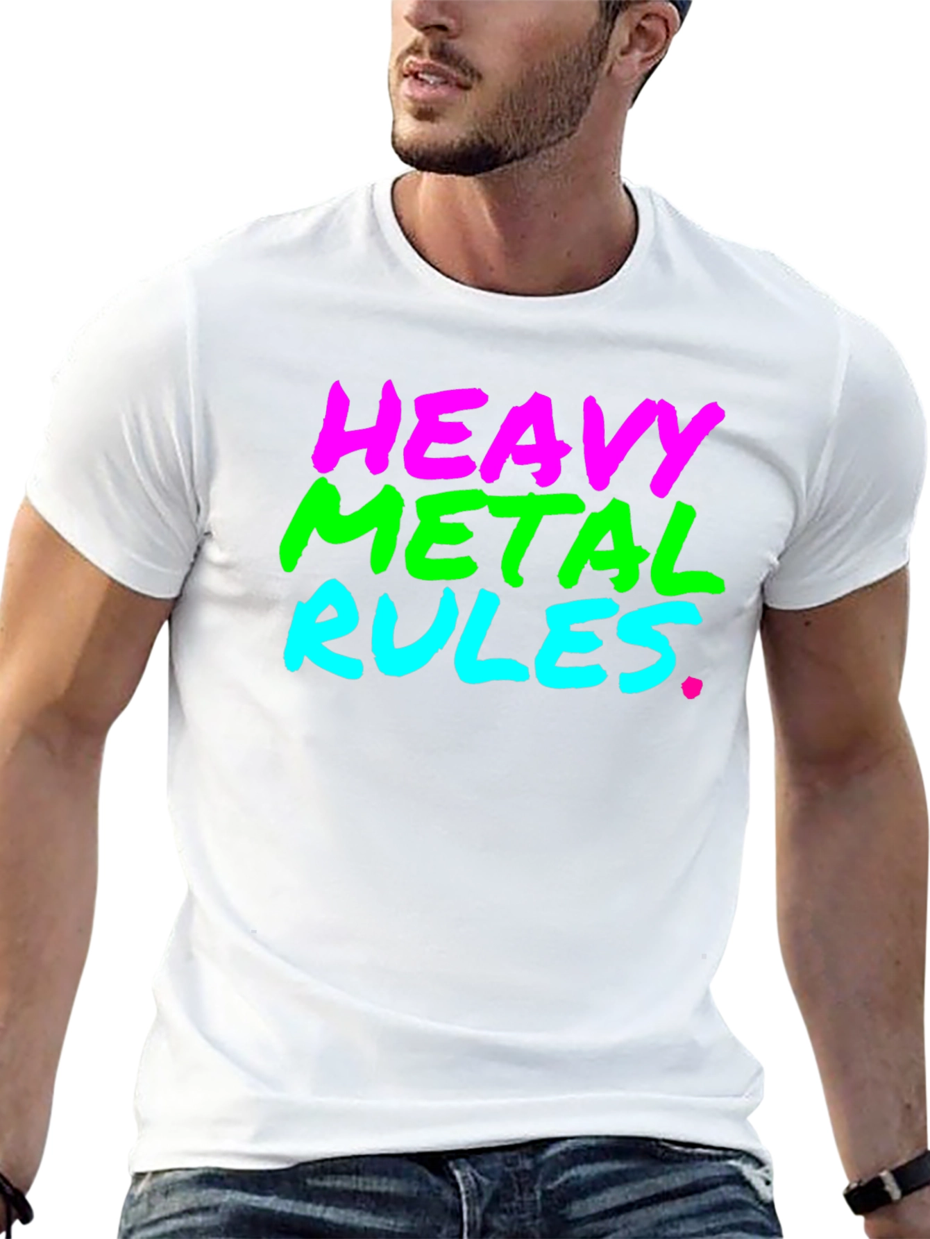 Heavy Metal Rules Black T-Shirt