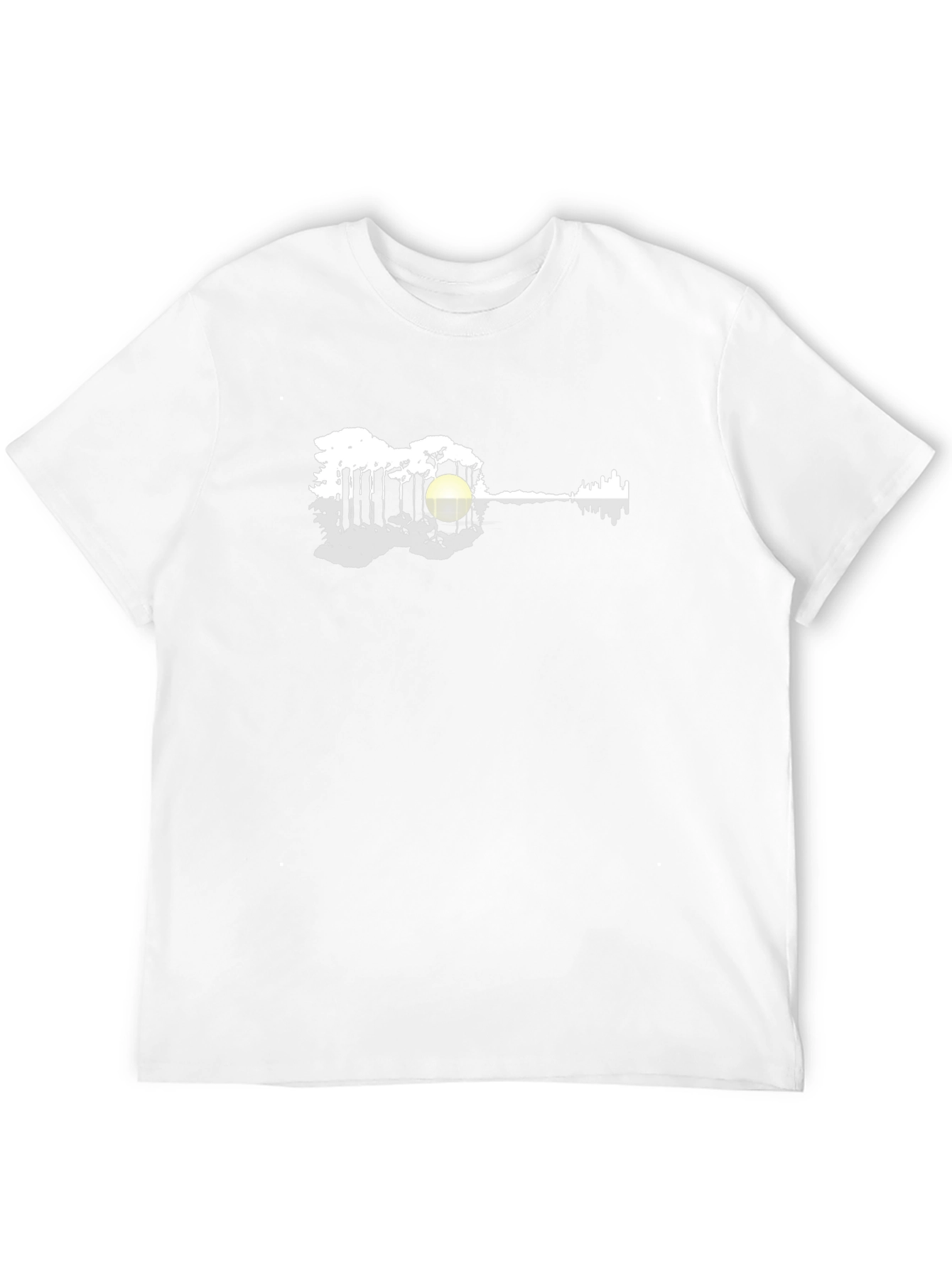 Guitar Landscape Graphic Tee - Black