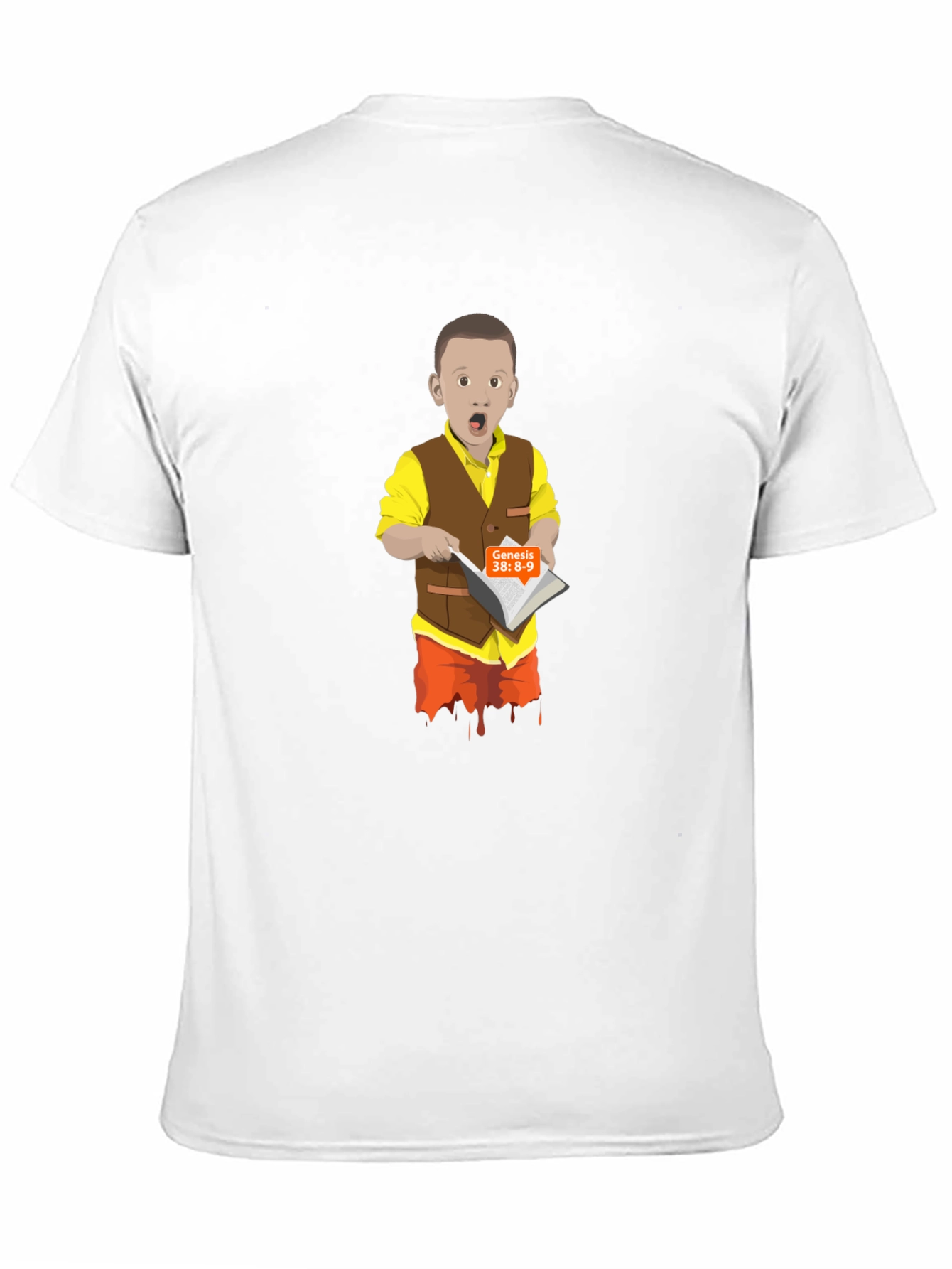 Cartoon Boy Reading T-Shirt