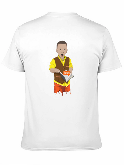 Cartoon Boy Reading T-Shirt