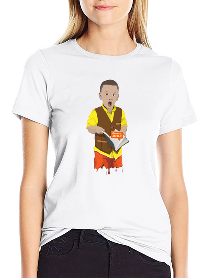Cartoon Boy Reading T-Shirt