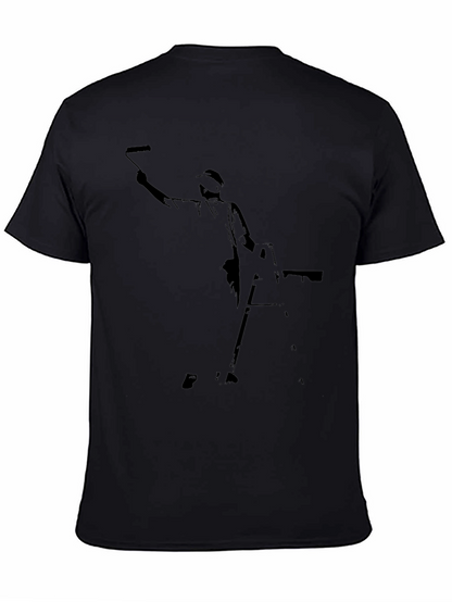 Painter Silhouette Black T-Shirt