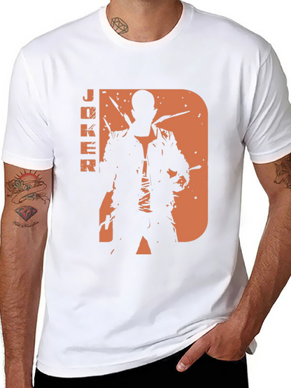 Joker Silhouette Graphic Tee - Mens Black T-Shirt