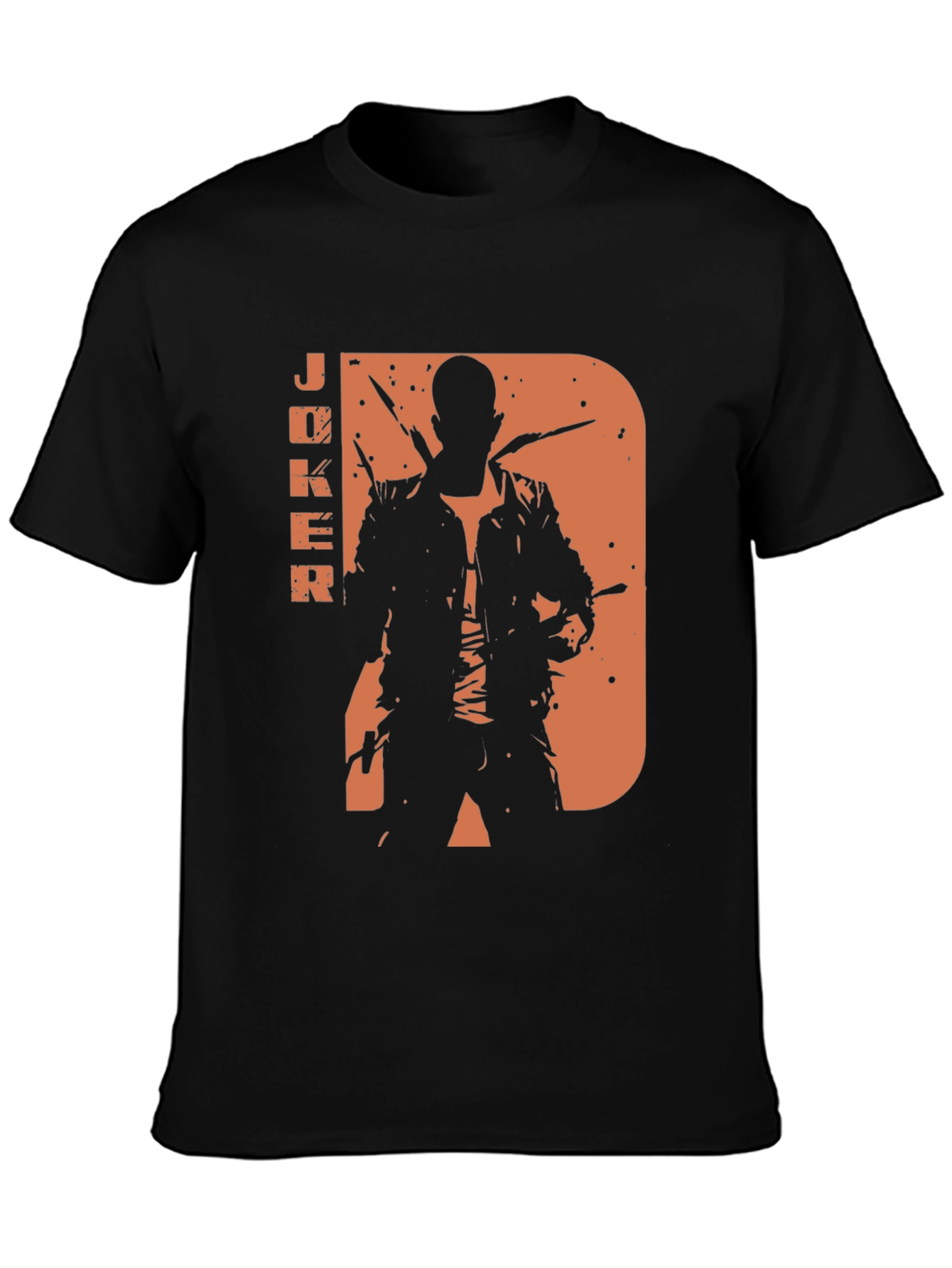 Joker Silhouette Graphic Tee - Mens Black T-Shirt