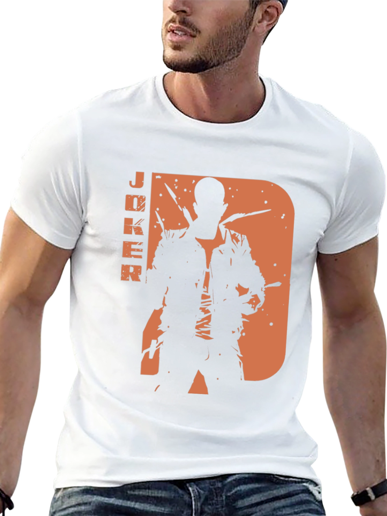 Joker Silhouette Graphic Tee - Mens Black T-Shirt