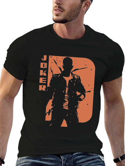 Joker Silhouette Graphic Tee - Mens Black T-Shirt