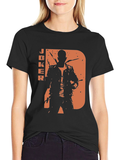 Joker Silhouette Graphic Tee - Mens Black T-Shirt