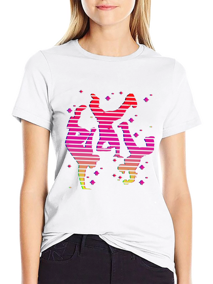 Retro Dancer Graphic Tee - Black