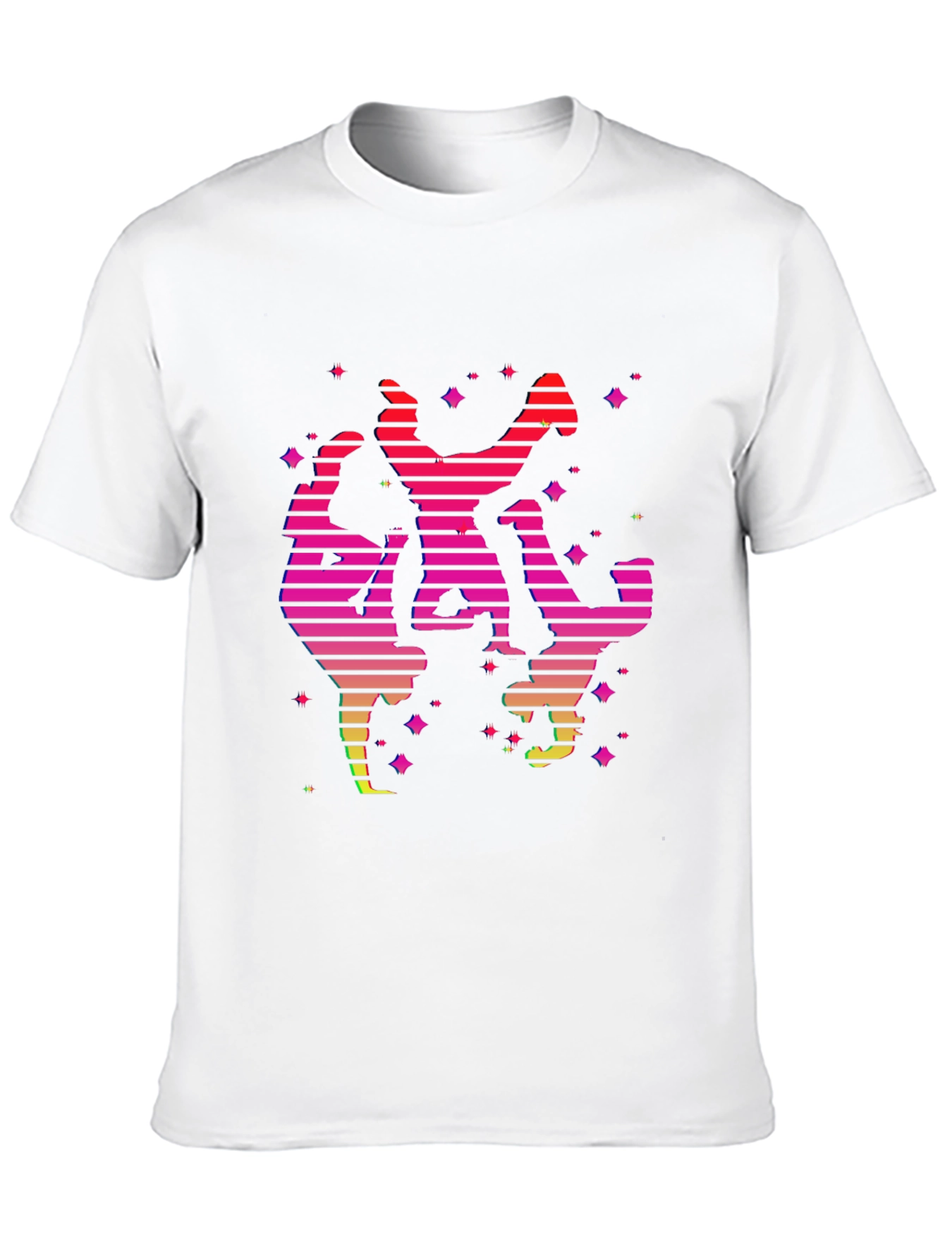 Retro Dancer Graphic Tee - Black