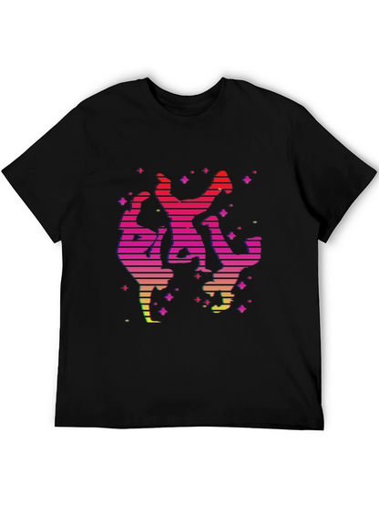 Retro Dancer Graphic Tee - Black