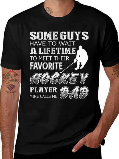 Hockey Dad T-Shirt - Favorite Player Gift