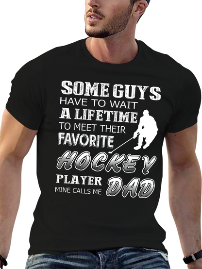Hockey Dad T-Shirt - Favorite Player Gift