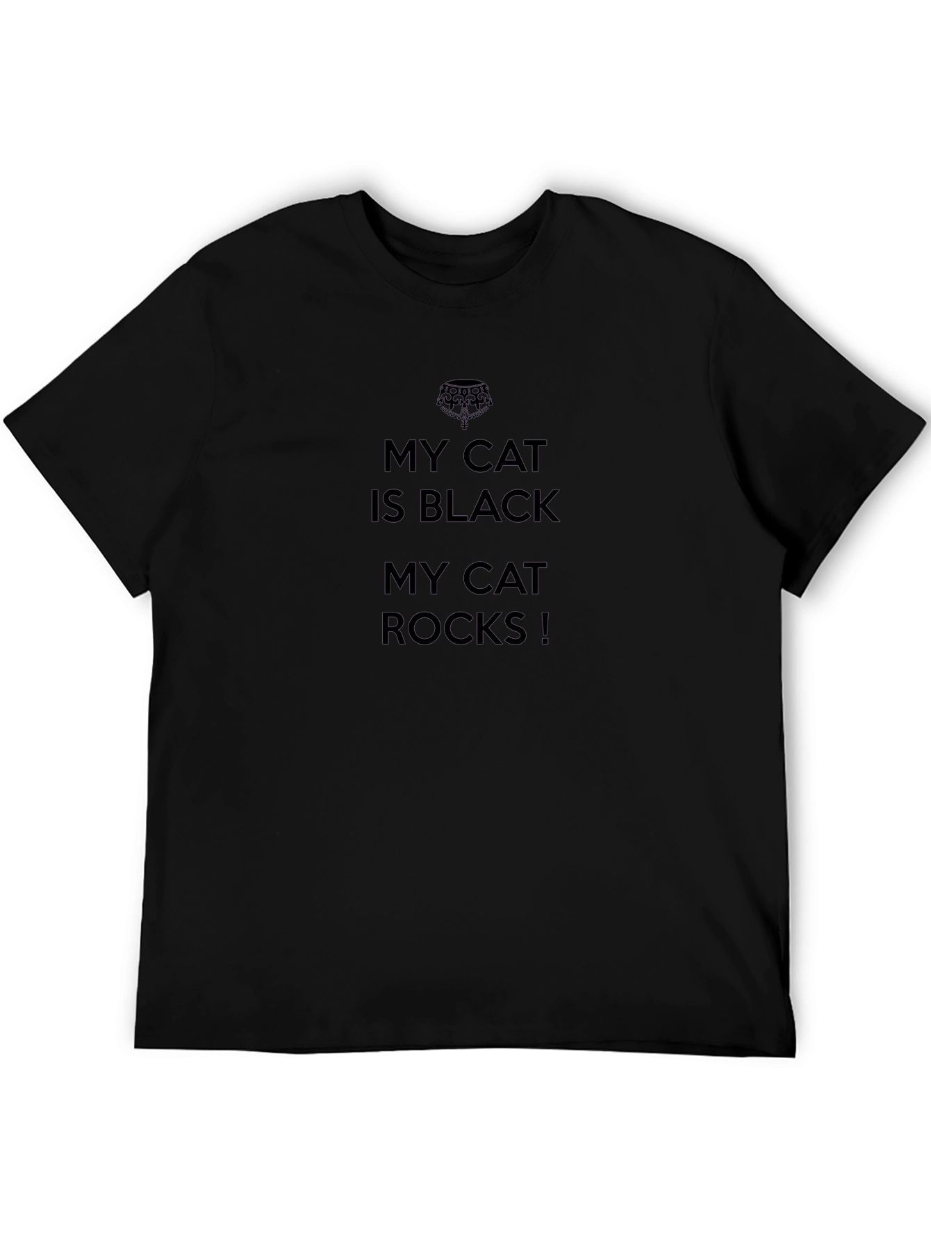 Black Cat Rocks Graphic Tee - Mens