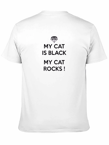 Black Cat Rocks Graphic Tee - Mens
