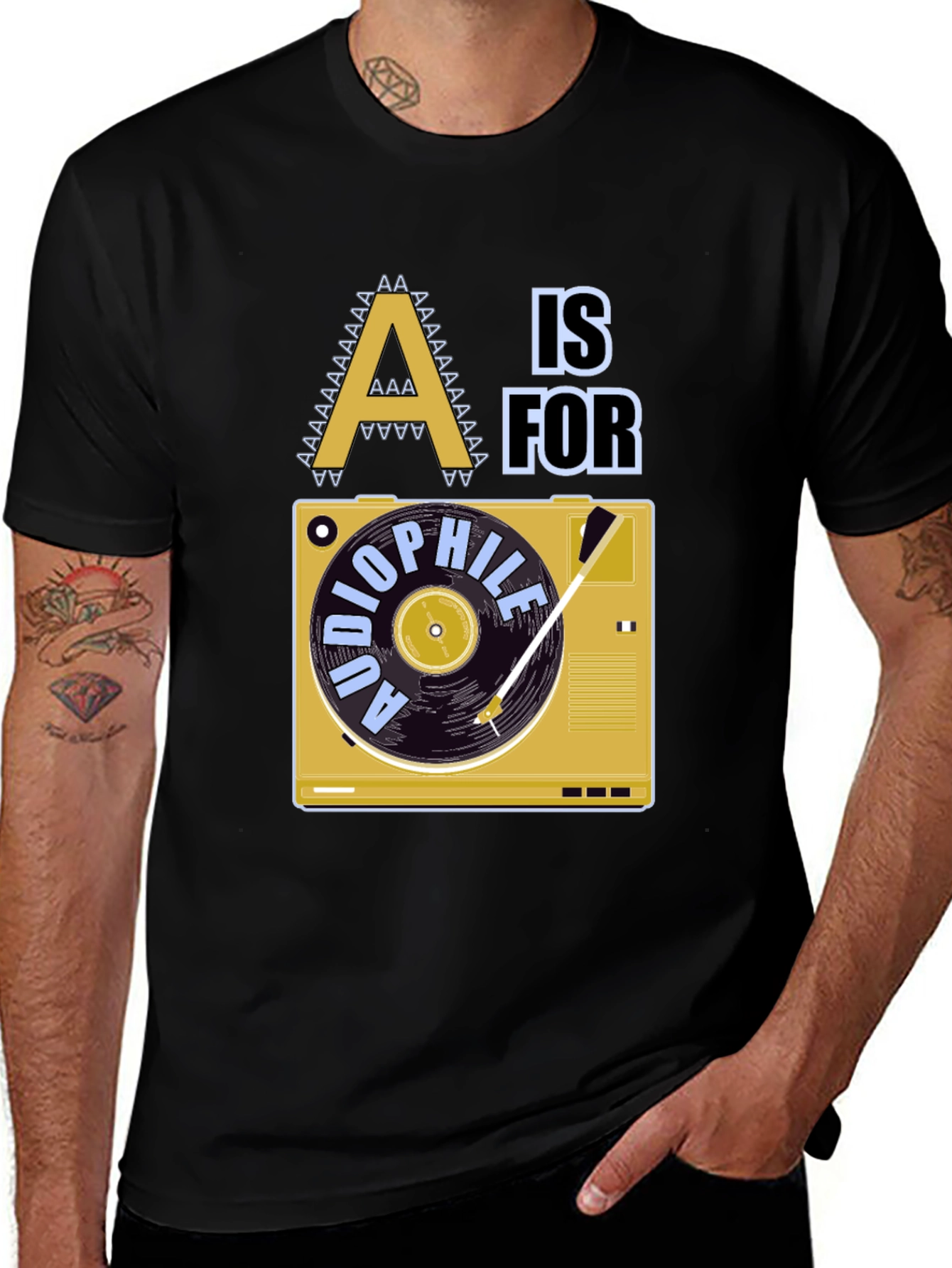 Audiophile Turntable Graphic T-Shirt