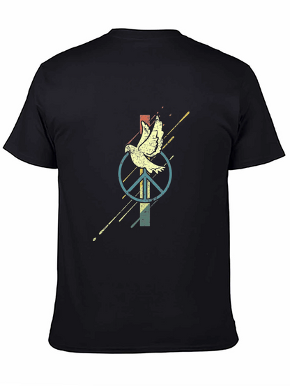 Dove & Peace Sign Graphic Tee
