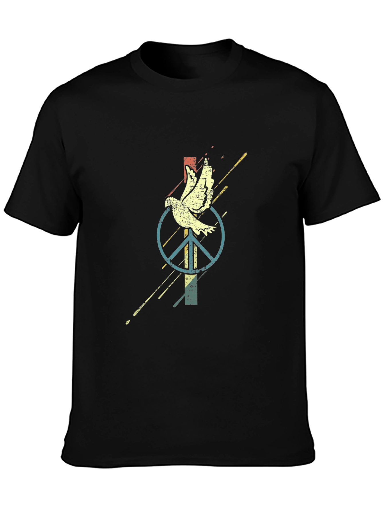 Dove & Peace Sign Graphic Tee
