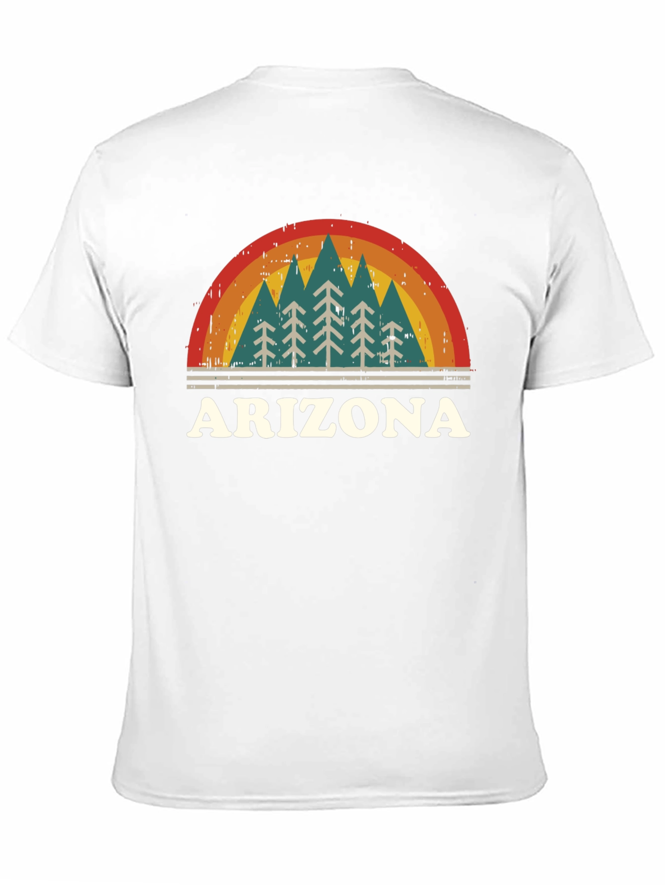 Retro Arizona Graphic Tee - Mountain Pine Trees