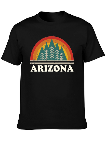 Retro Arizona Graphic Tee - Mountain Pine Trees