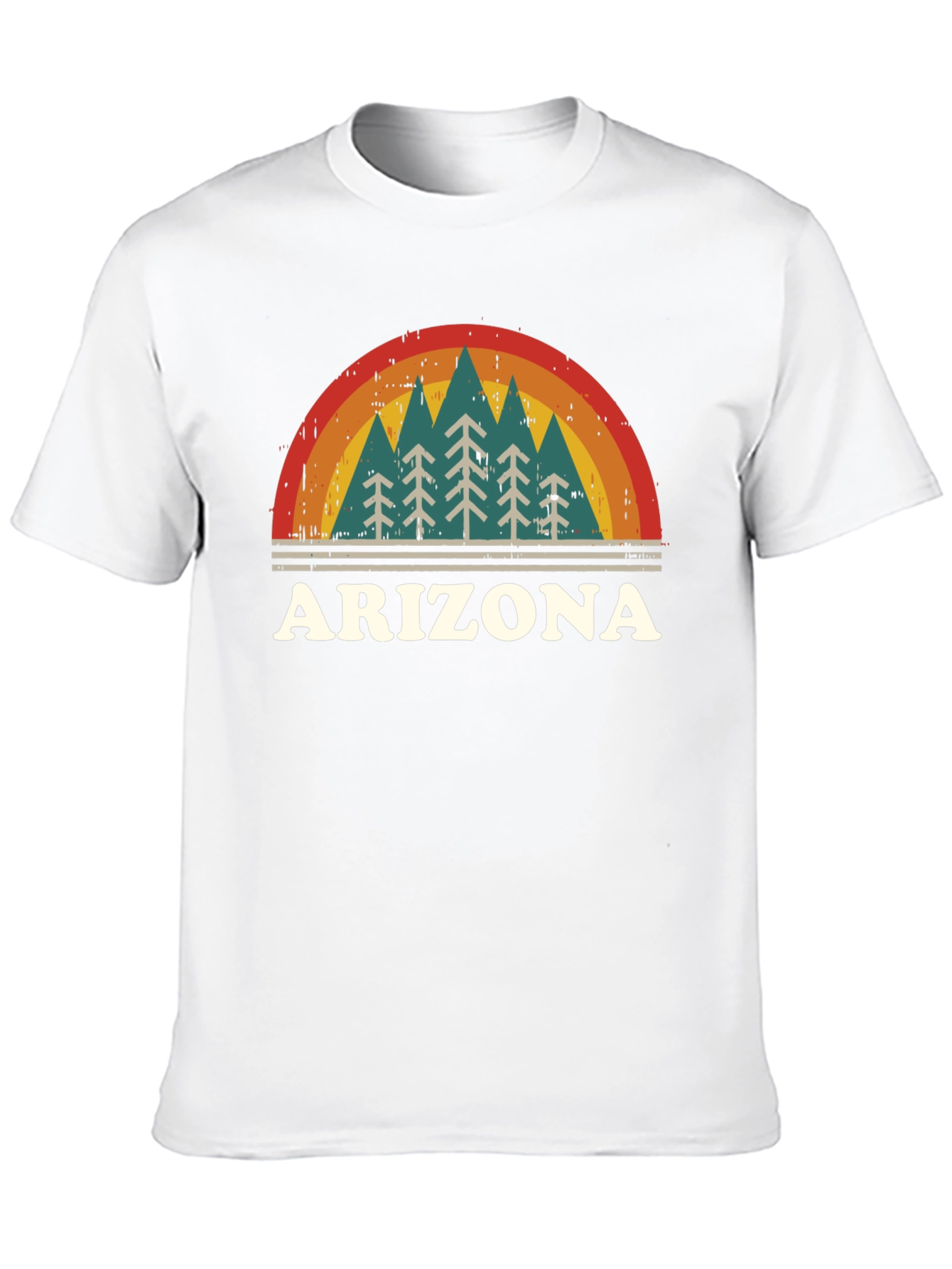 Retro Arizona Graphic Tee - Mountain Pine Trees