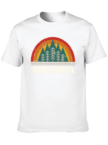 Retro Arizona Graphic Tee - Mountain Pine Trees