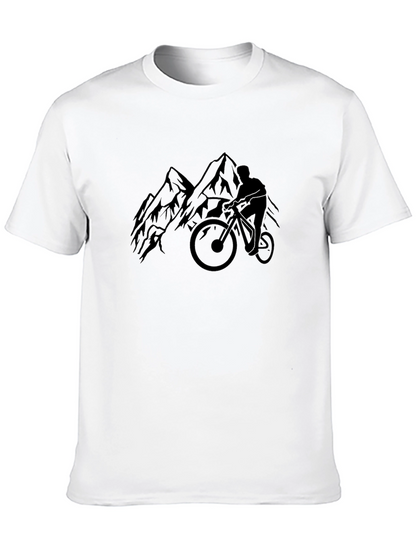 Mountain Biking Graphic Tee - Black