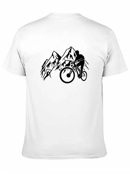 Mountain Biking Graphic Tee - Black