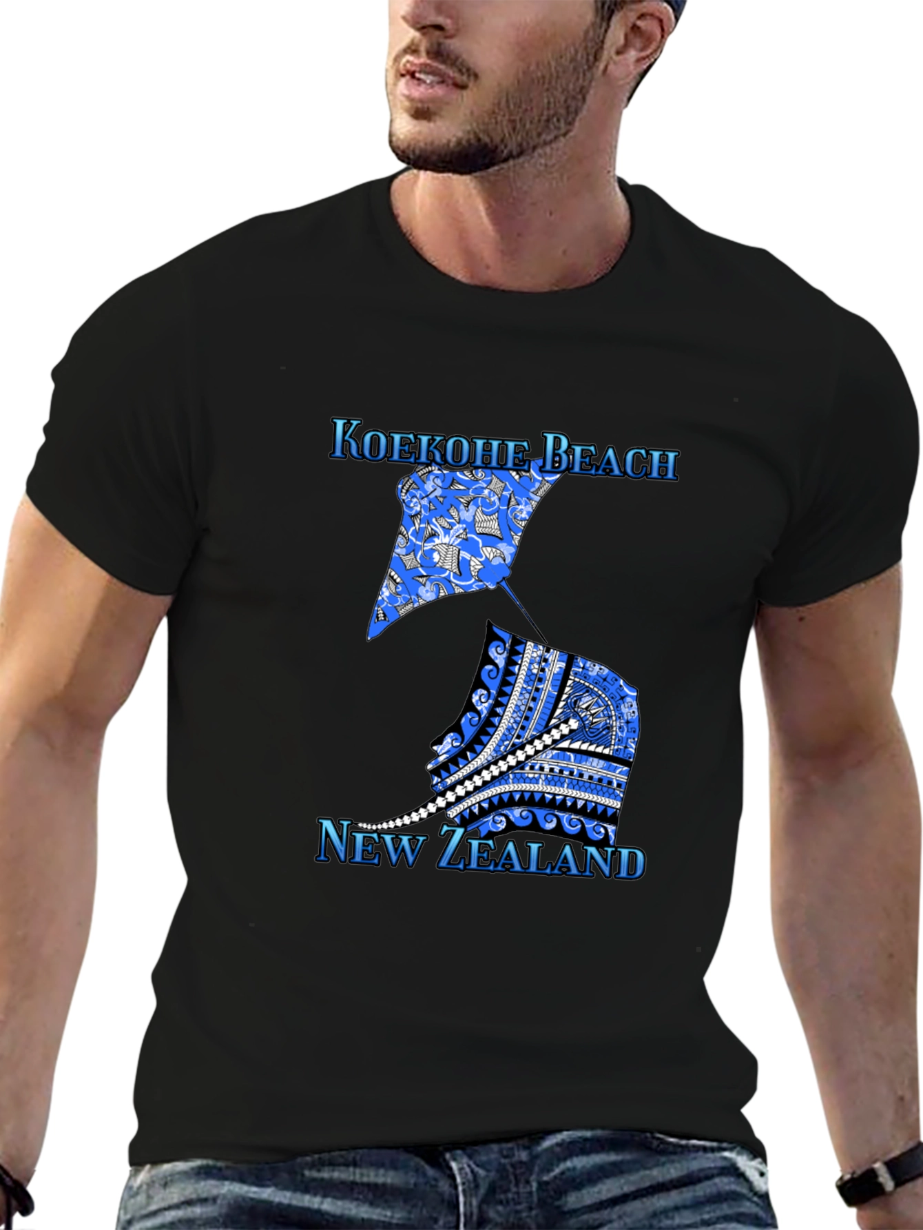 Koekohe Beach New Zealand Graphic Tee