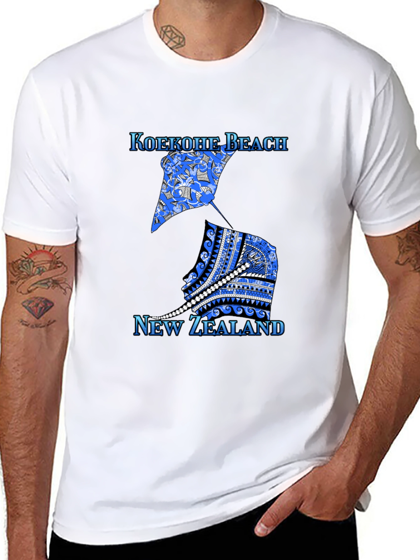Koekohe Beach New Zealand Graphic Tee