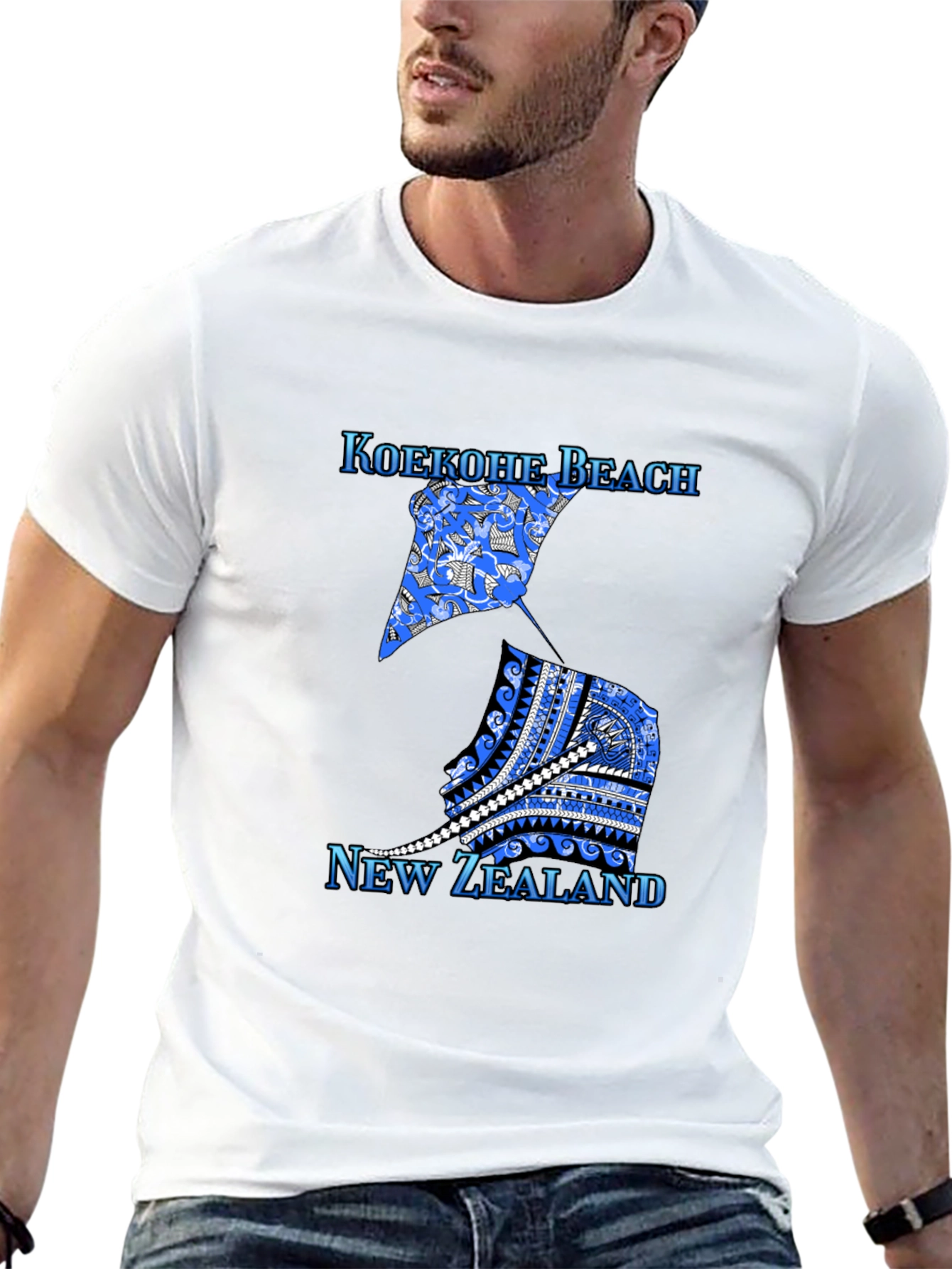 Koekohe Beach New Zealand Graphic Tee