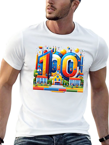 100 Days of School Black Graphic Tee