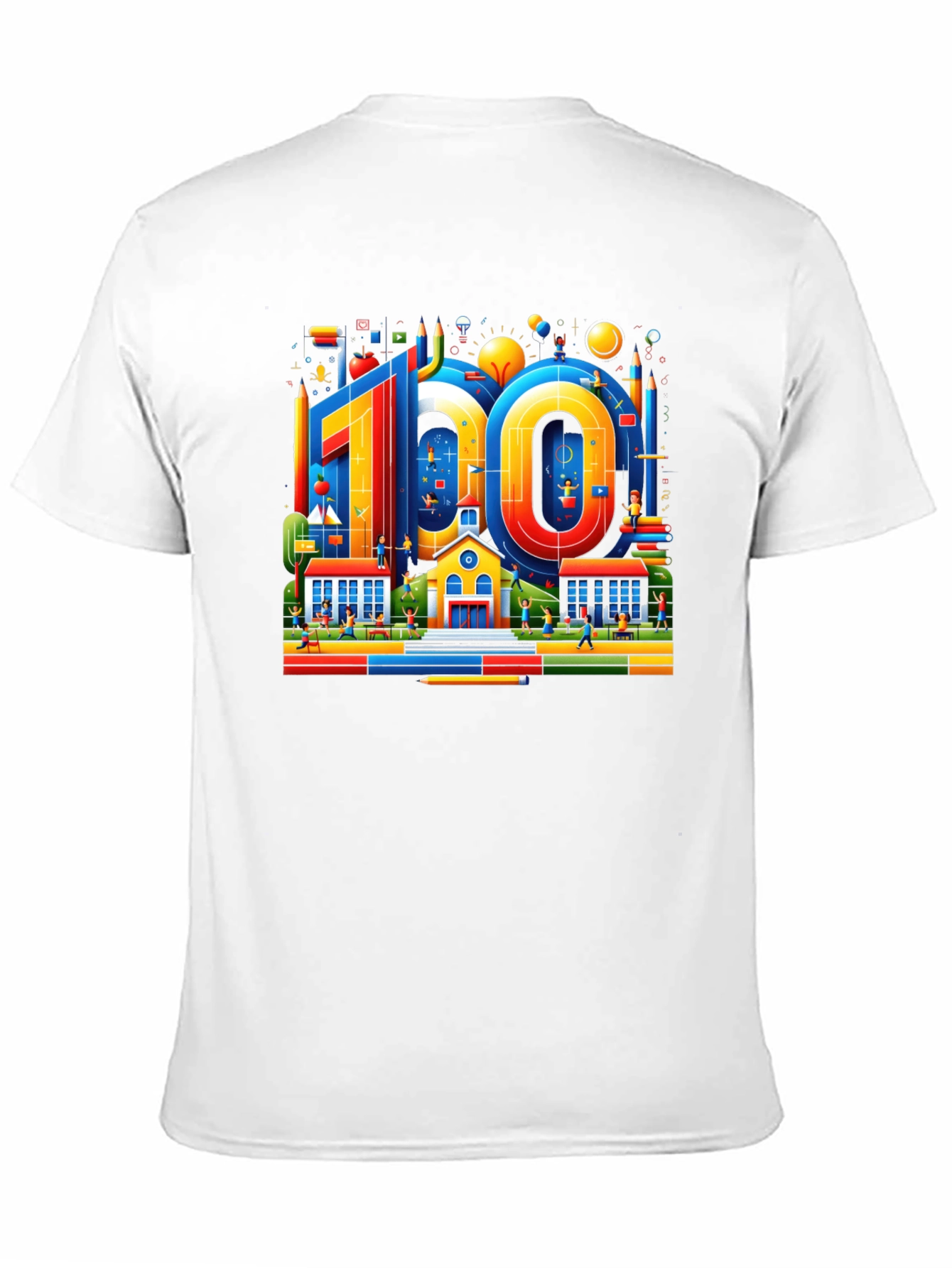 100 Days of School Black Graphic Tee